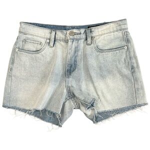 Blank NYC The Fulton Roll Up Shorts Light‎ Blue Jeans Denim Cut Off Women’s 27
